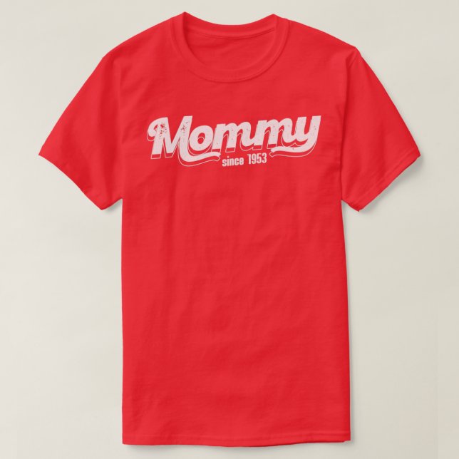 Vintage Mamma sedan 1953 T Shirt (Design framsida)