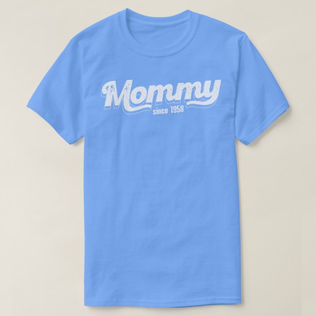 Vintage Mamma sedan 1958 T Shirt (Design framsida)
