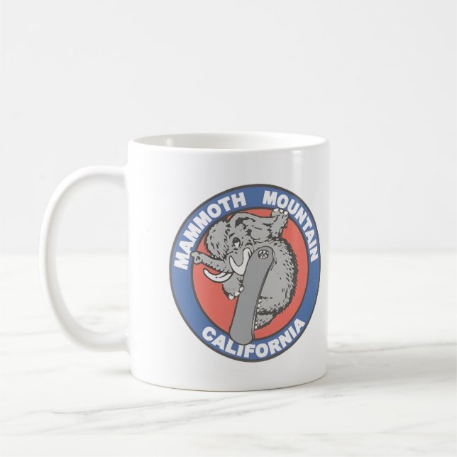 Vintage Mammoth Mountain Skidort berg present Kaffemugg (Vänster)