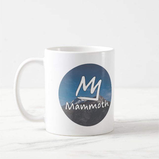 Vintage Mammoth Mountain skidort berg present Kaffemugg (Vänster)