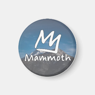 Vintage Mammoth Mountain Skidort berg present Magnet