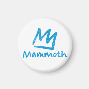 Vintage Mammoth Mountain Skidort berg present Magnet