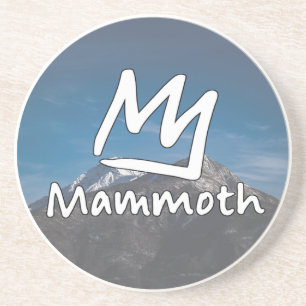Vintage Mammoth Mountain Skidort berg present Underlägg