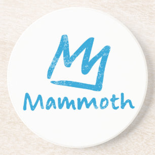 Vintage Mammoth Mountain skidort berg present Underlägg