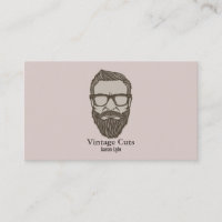 Vintage Man Retro Barber Shop Rakning & Frisyrer