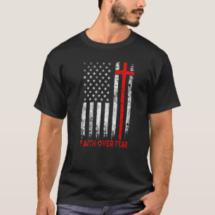 Vintage Manar Faith over Fear Christian Kor Ameri T Shirt