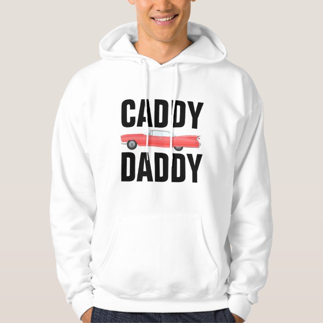 VINTAGE MANAR-tröjor, CADDY DADDY Hoodie (Framsida)