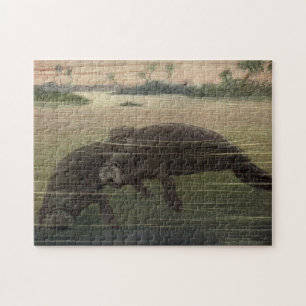 Vintage Manatee Painting (1909) Pussel