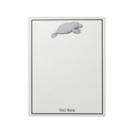 Vintage Manatee Teckning Anteckningsblock