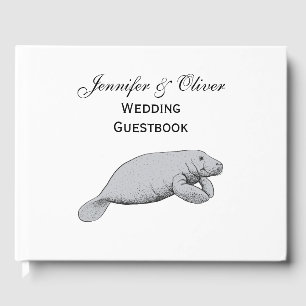 Vintage Manatee Teckning Gästböcker