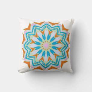 Vintage mandala, Blommigt mandala. Oriental mandal Kudde