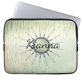 Vintage Mandala om rostfritt glas Laptop Fodral