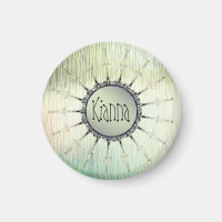 Vintage Mandala om rostfritt glas