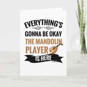 Vintage Mandolin Gifts Mandolin Players Gift Kort