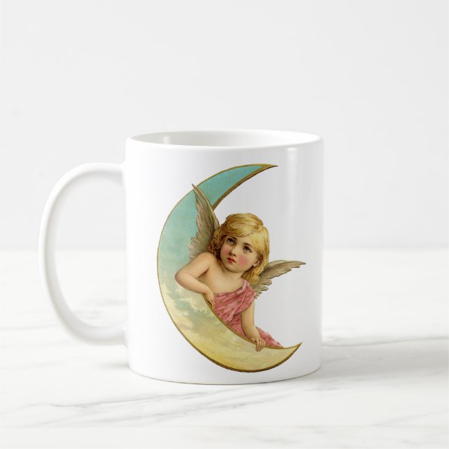 Vintage Måne Angel Kaffemugg (Vänster)