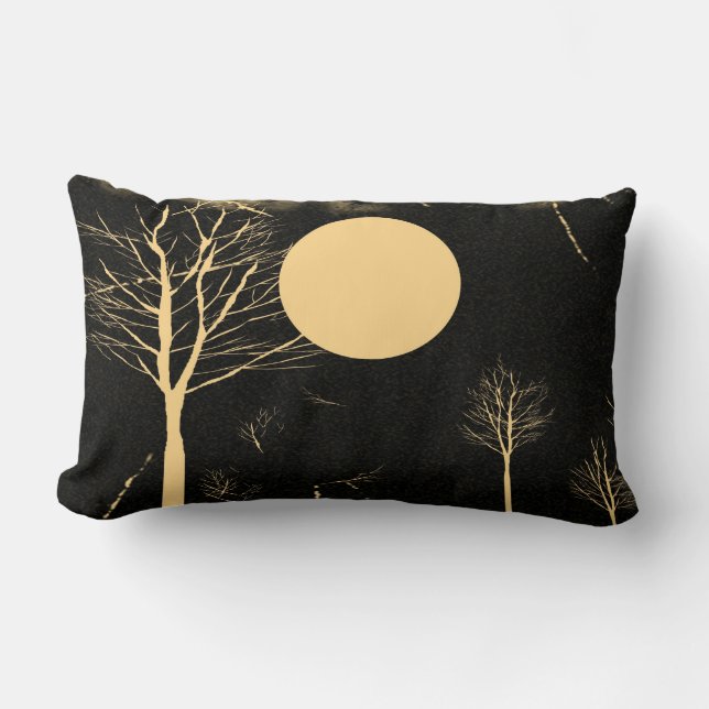 Vintage Måne NattPillow Lumbarkudde (Framsida)