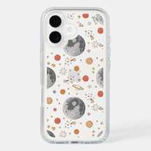 Vintage Måne och Solar System Speck Fodral