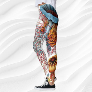 Vintage maneter av Ernst Haeckel, Discomedusae Leggings