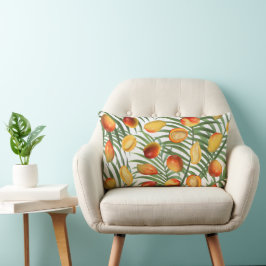 Vintage Mango & Greenery Sommar Mönster Lumbarkudde