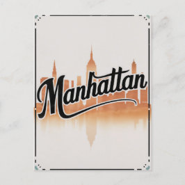 Vintage Manhattan NYC Vykort