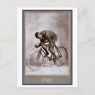Vintage Manligt fotocyklist Vykort