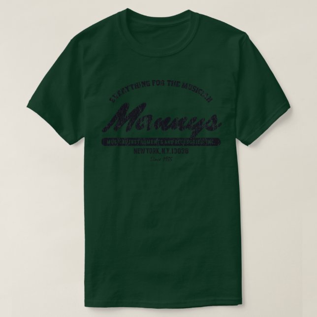 Vintage Mannys Music NY T Shirt (Design framsida)