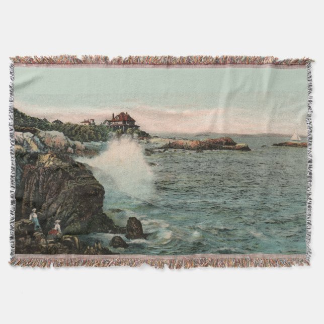 Vintage Marblehead, masskabelvevett Filt (Framsidan)