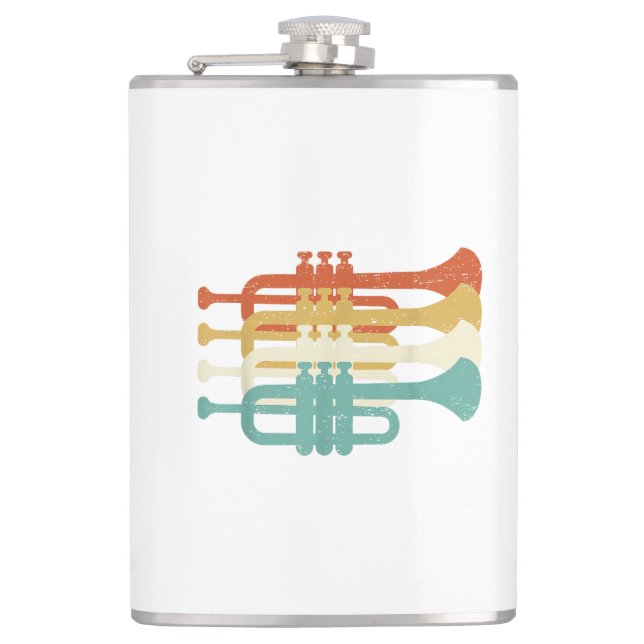 Vintage Marching Band Trumpet Player Retro Design  Fickplunta (Framsidan)