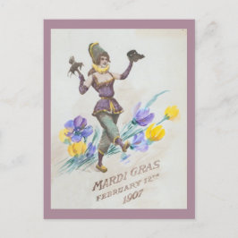 Vintage Mardi Gras Advertising Biet Vykort