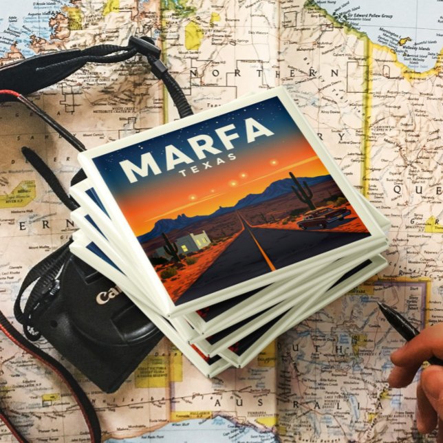 Vintage Marfa Texas Magnet (Skapare uppladdad)