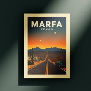 Vintage Marfa Texas Vykort
