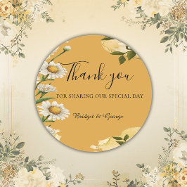 Vintage Margaret Flower Elegance Runt Klistermärke