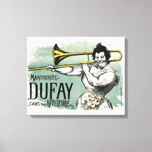 Vintage Marguerite Dufay Trombone Canvastryck