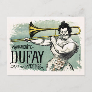 Vintage Marguerite Dufay Trombone Vykort