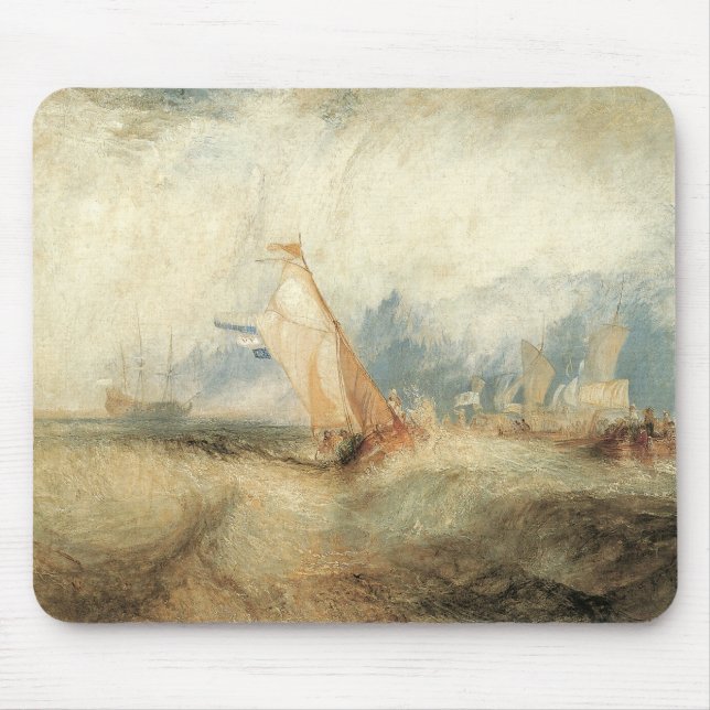 Vintage marin landskapsbild av Joseph Turner Musmatta (Framsidan)