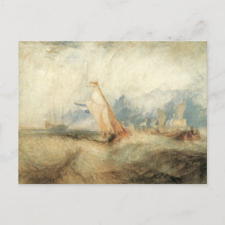 Vintage marin landskapsmålning av Joseph Turner Vykort