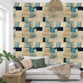 Vintage marinblåindigo collage pappra struktur