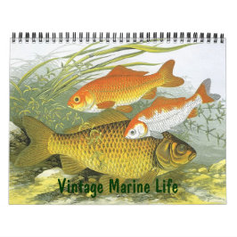 Vintage Marine Life Fish, Oceans and Rivers Kalender