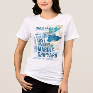 Vintage Marine Shipyard - Öster Kusten Nautical Ya T Shirt
