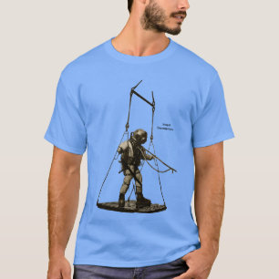 Vintage Mark V Diver med dykhjälp på en scen T Shirt