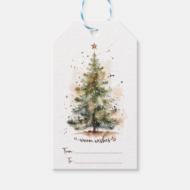 Vintage-märkre Presentetikett (Framsidan)