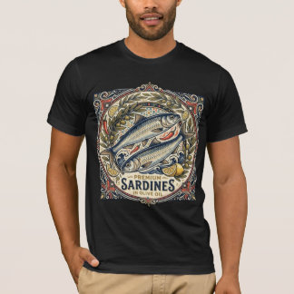 Vintage Marockansk Sardindosa Retro Kustfisk  T Shirt