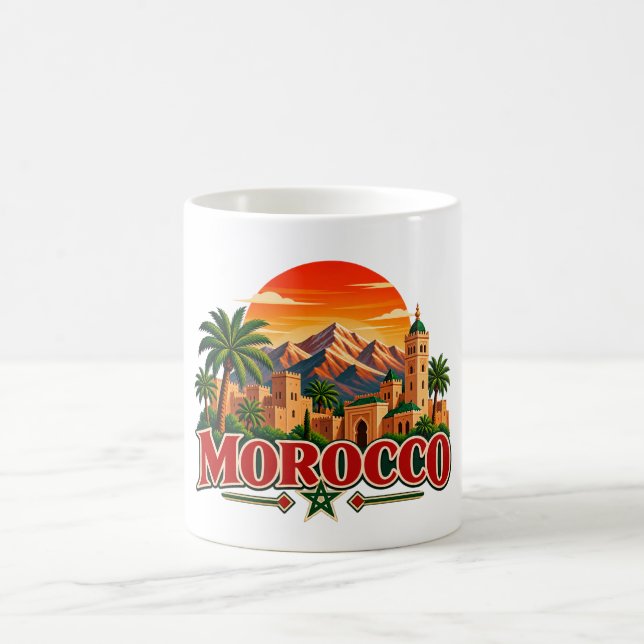 Vintage Marocko Resemugg - Marockansk Kasbah  Kaffemugg (Center)
