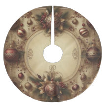 Vintage Maron och Guld jul