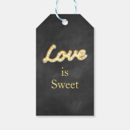 Vintage Marquee-ljus Presenttagg - skrivtavla Presentetikett