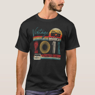 Vintage Mars 2011 Elfte födelsedagsapparat 11 år T Shirt