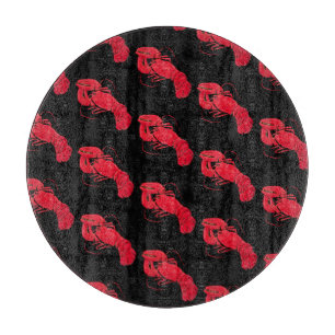Vintage Marsden Hartley Röd Hummer på Svart Konst