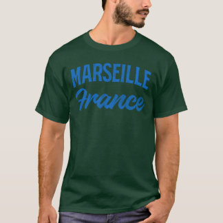 Vintage Marseille Frankrike flicka T Shirt