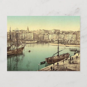 Vintage Marseilles, Frankrike- Vykort