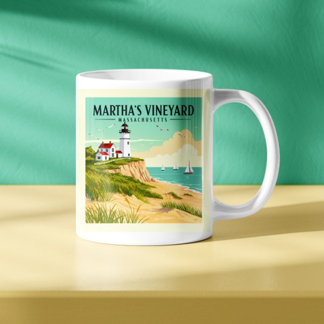 Vintage Martha's Vineyard Massachusetts Kaffemugg (Skapare uppladdad)